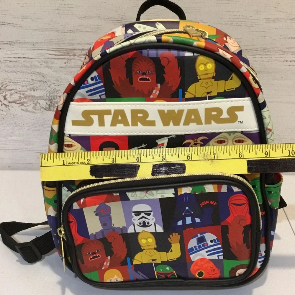 Star Wars Kids' Multicolor Character Patchwork Mini Backpack